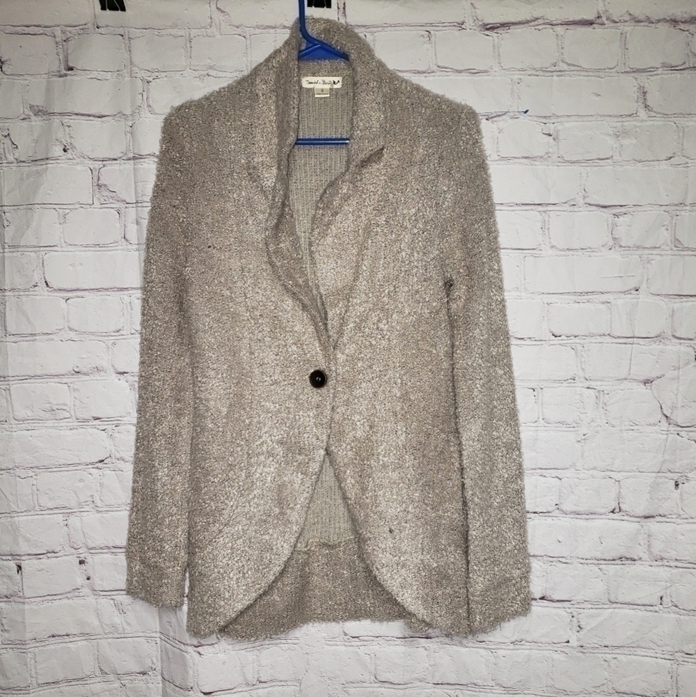 🧡𝅺DOUBLE Zero Fuzzy Knit One Button Coat